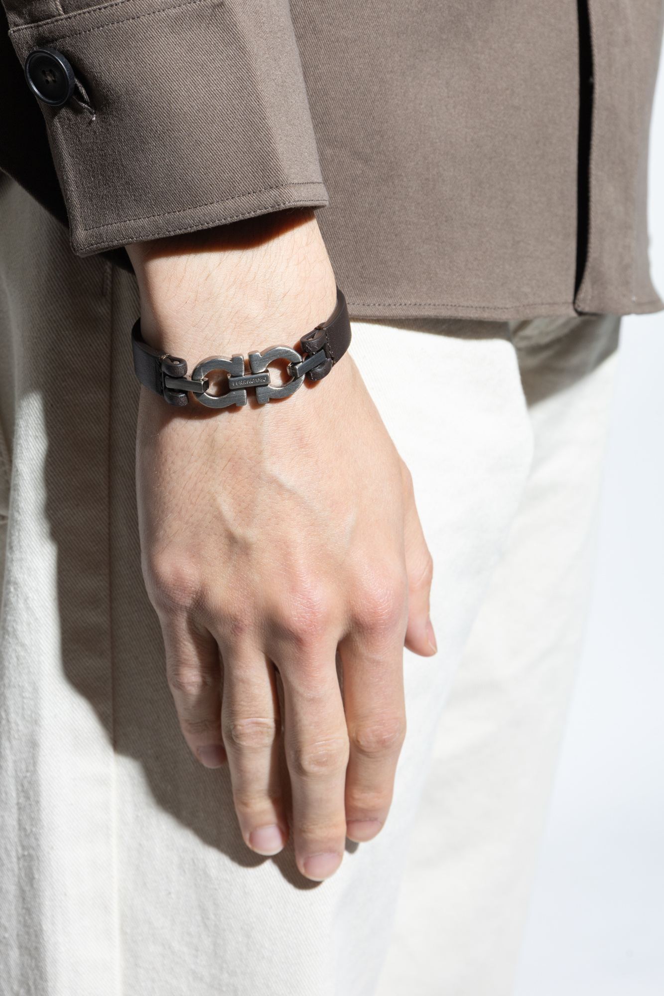 ブレスレット Ferragamo Bracelet FERRAGAMO Leather bracelet | Men's Jewelery | Vitkac
